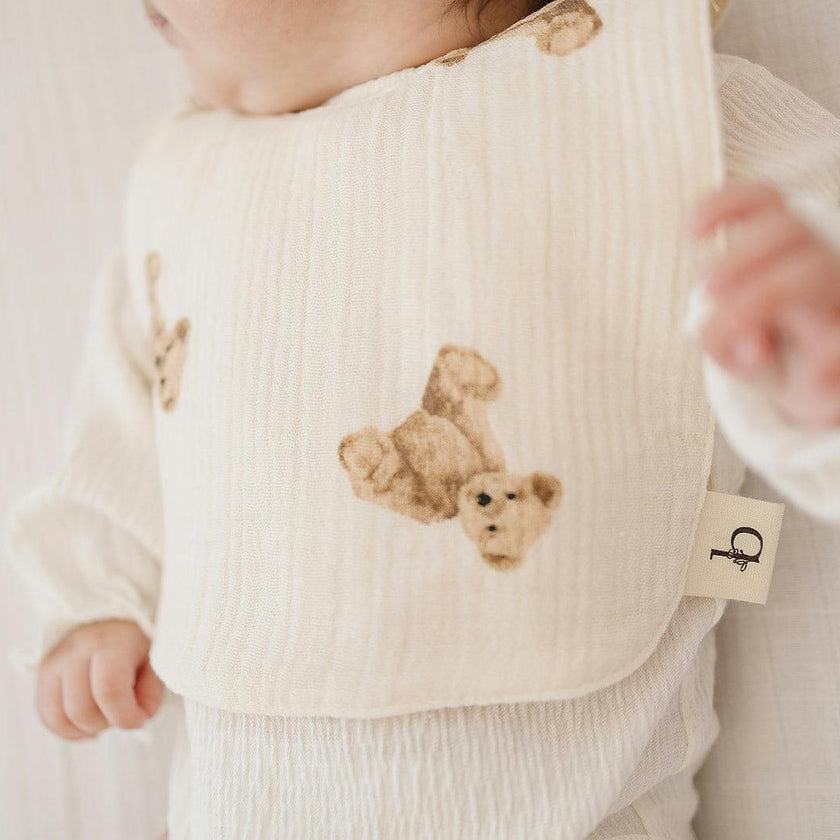Signature Cotton Print Bib