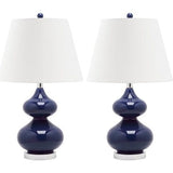 Set of 2 Eva Double Gourd Glass Lamps