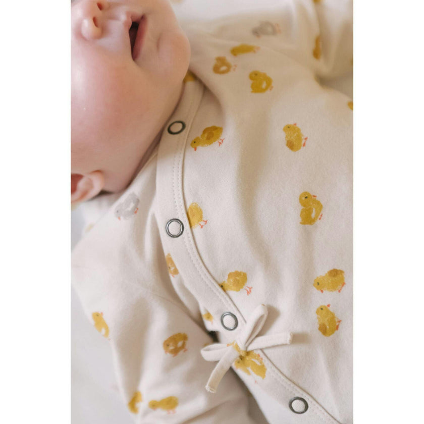 The Littles Kimono Romper, Yellow