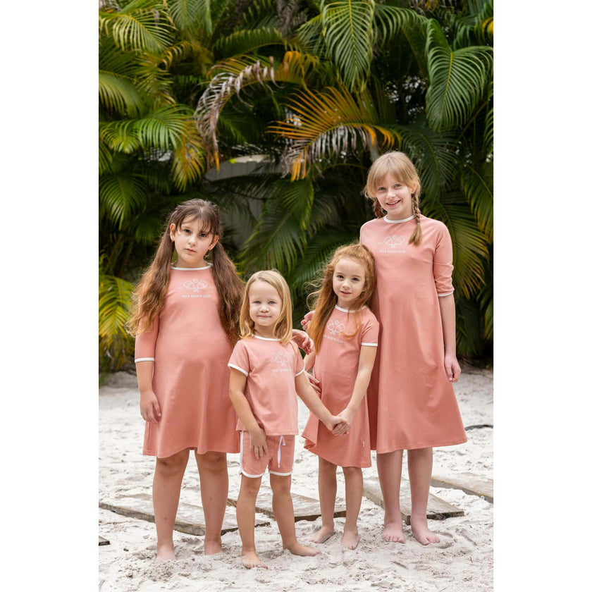 Pickleball 3/4 Sleeve Dress, Pink