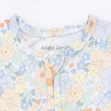 Georgia Floral - 2 Way Ruffle Back Zipper Footie