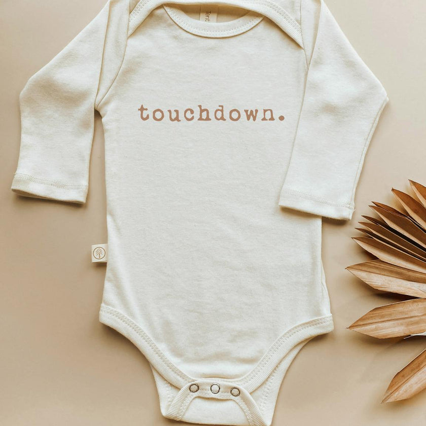 Touchdown Organic Baby Bodysuit Long Sleeve