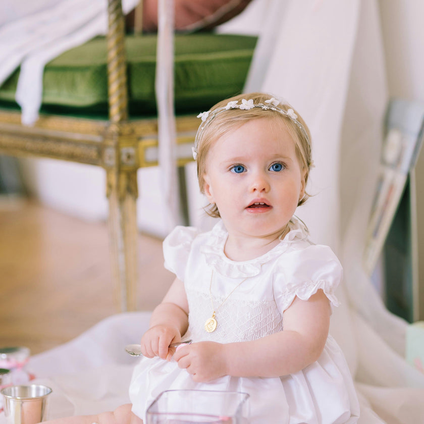 Colombe White Silk Ceremony Baby Bubble