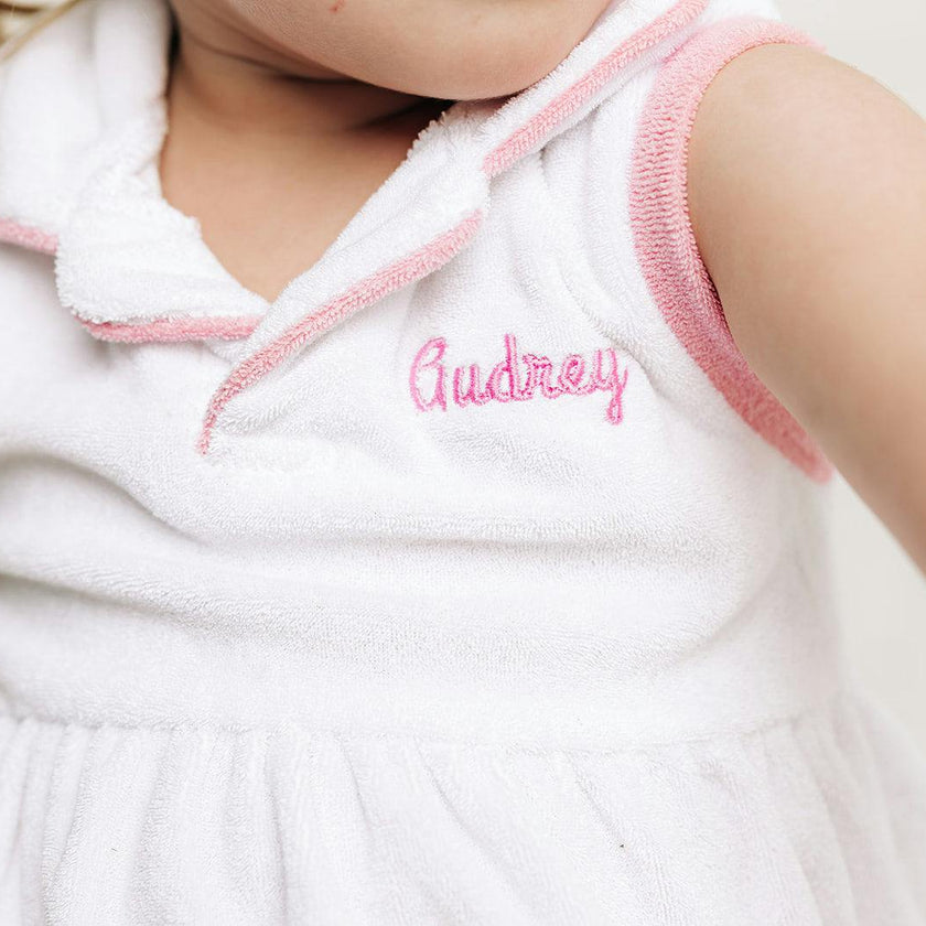 Custom Embroidered Terry Polo Dress