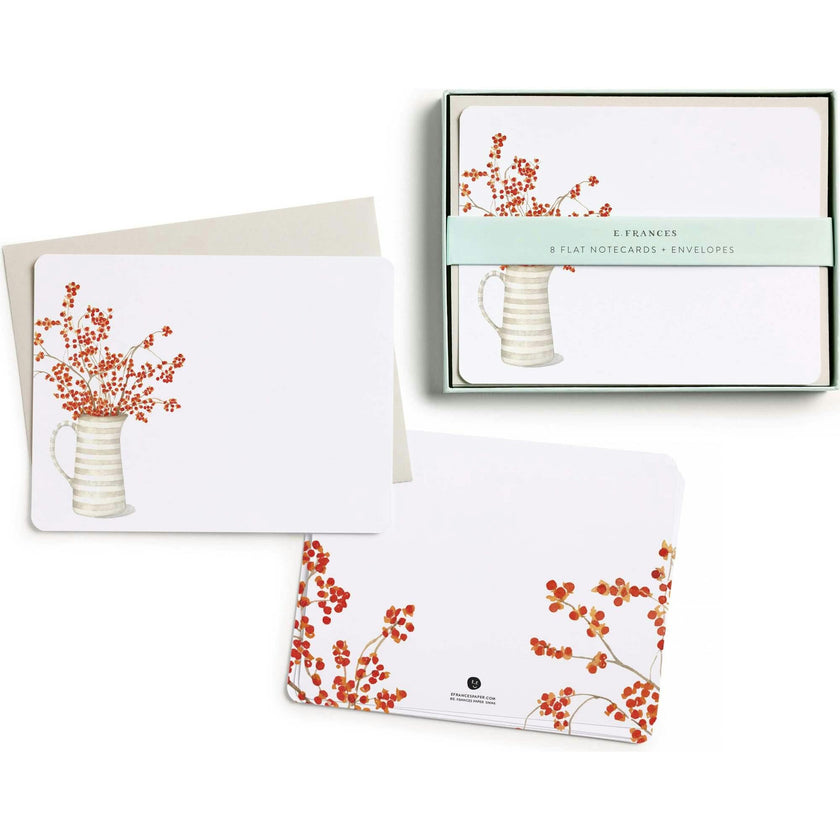 Set of 8 Flat Notecards