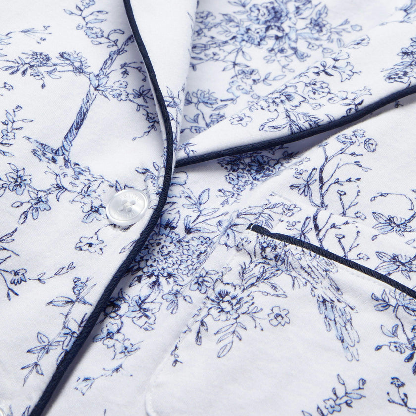 Women's Pima Pajama Set in Timeless Toile