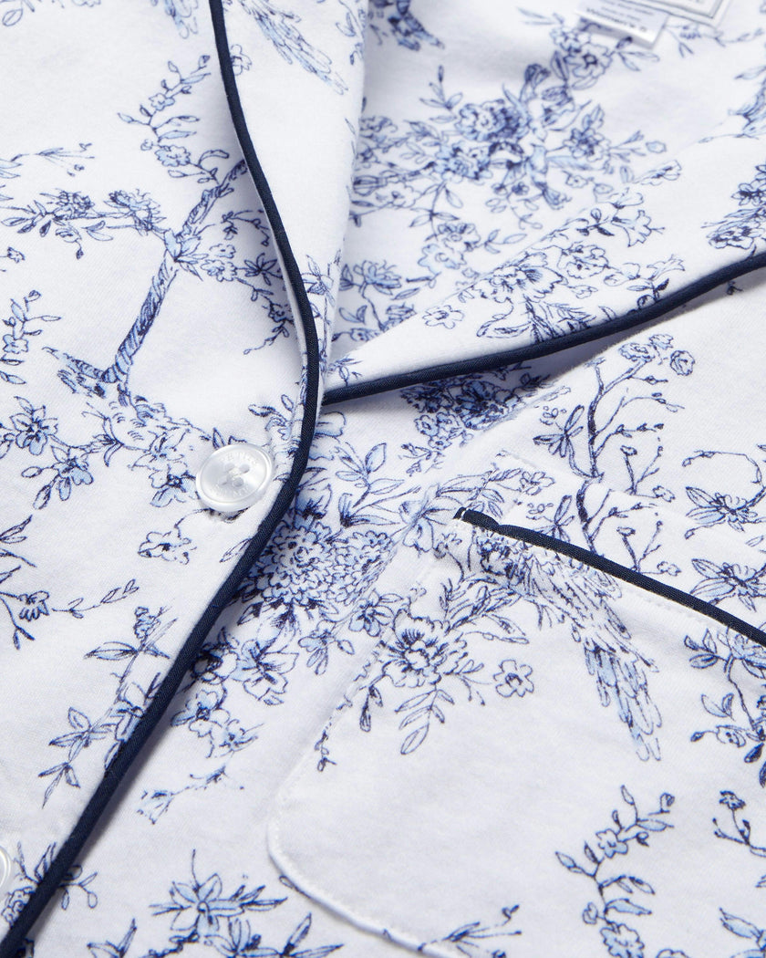 Women's Pima Pajama Set in Timeless Toile