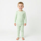 Pistachio Gingham Bamboo Toddler Pajama Set