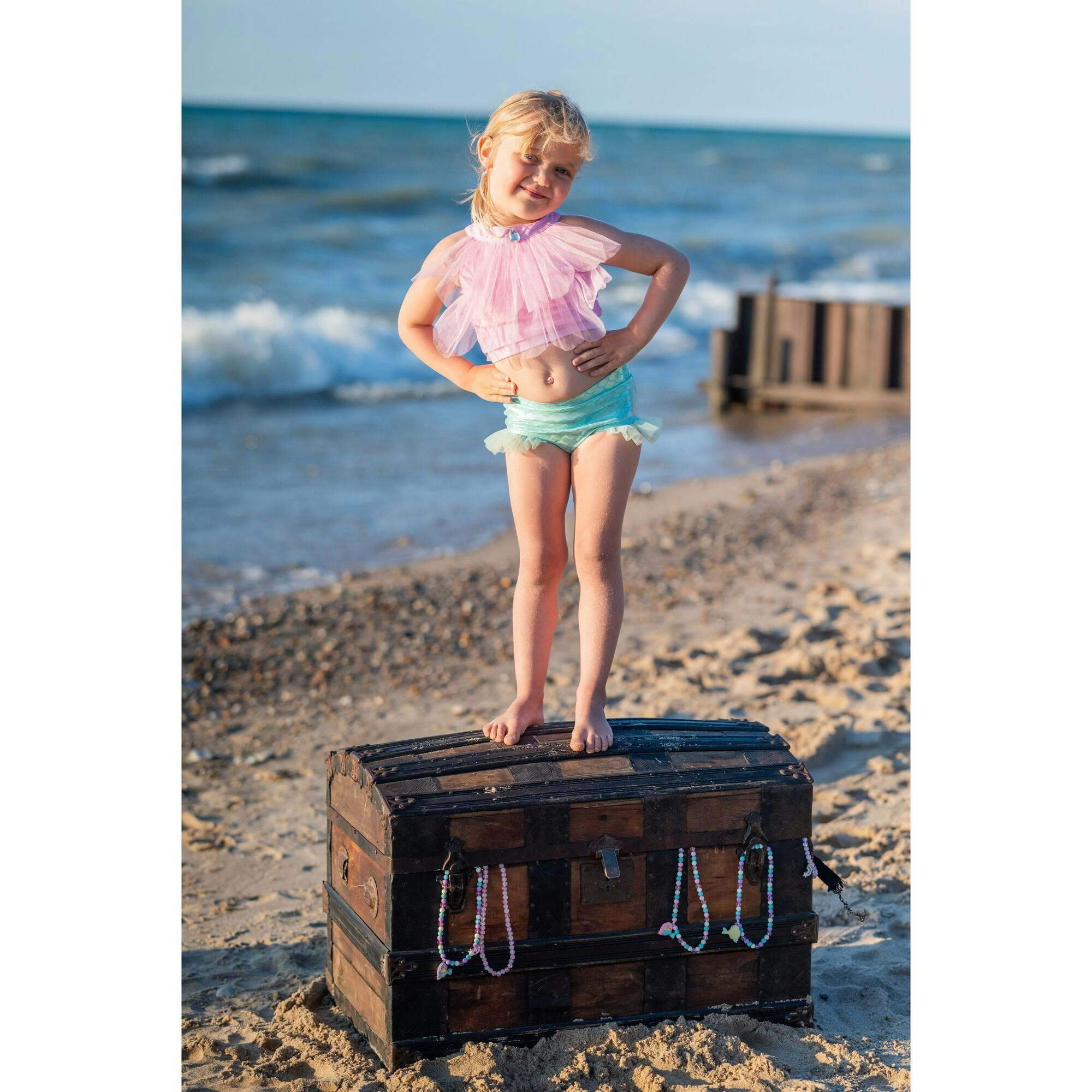 Pink Mermaid Swim Suit
