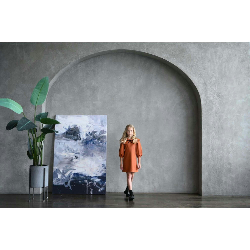 Rhea dress (alloy-orange)