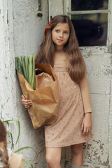 Mock Neck Corduroy Jumper and Top Two Piece Set
