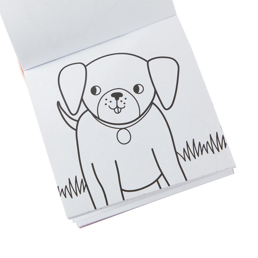 Carry Along! Coloring Book and Crayon Set - Pet Pals - Set of 9 Crayons