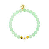 Gemstone Bracelet With Star Accent Charm