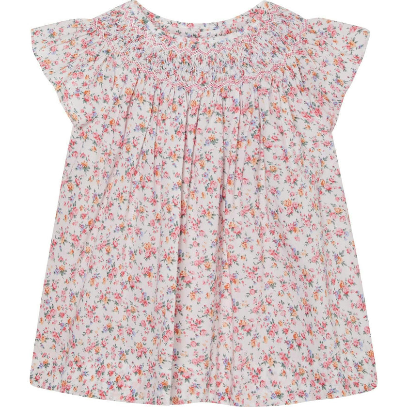 Hand-Smocked Girls Blouse Amarantha