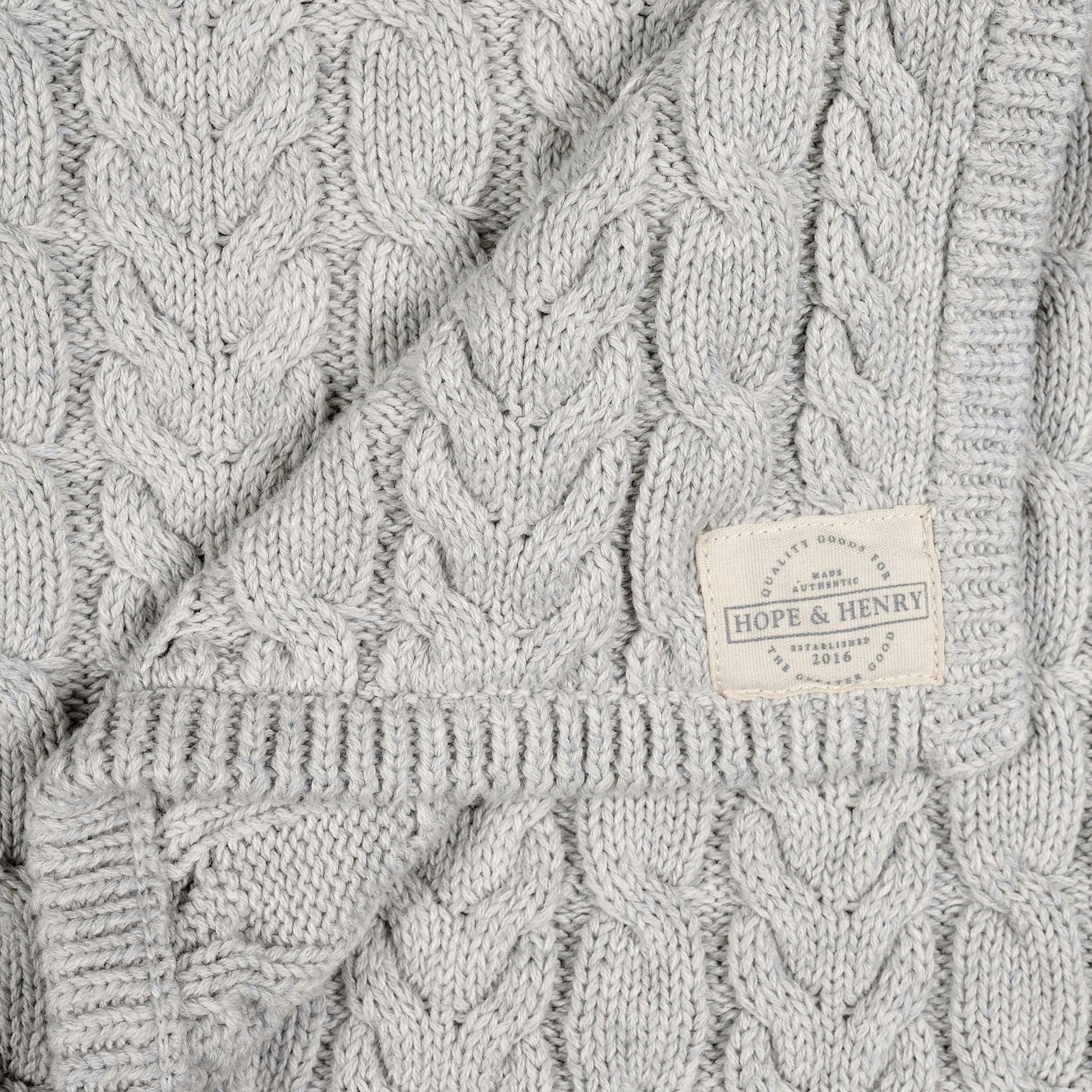 Organic Cable Knit Blanket