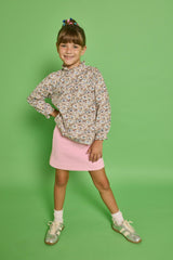 Quilted Mini Skirt - Bubblegum