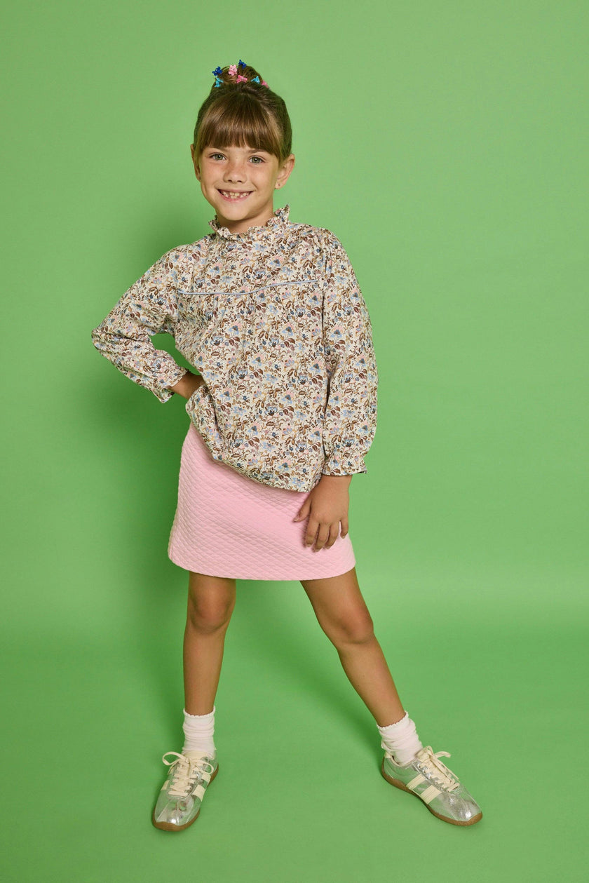 Quilted Mini Skirt - Bubblegum