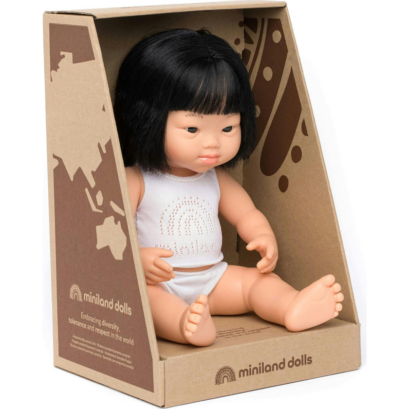 15" Baby Doll Asian Girl with Down Syndrome