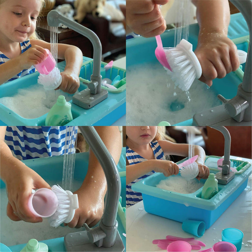 SPLASHFUN Wash-up Kitchen Sink Play Set