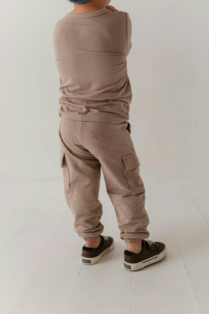 Boys Cargo Pants in Portabella