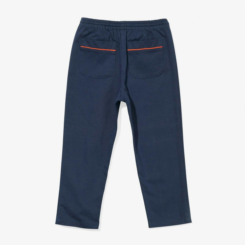 Bowie Pant, Navy with Red Drawcord