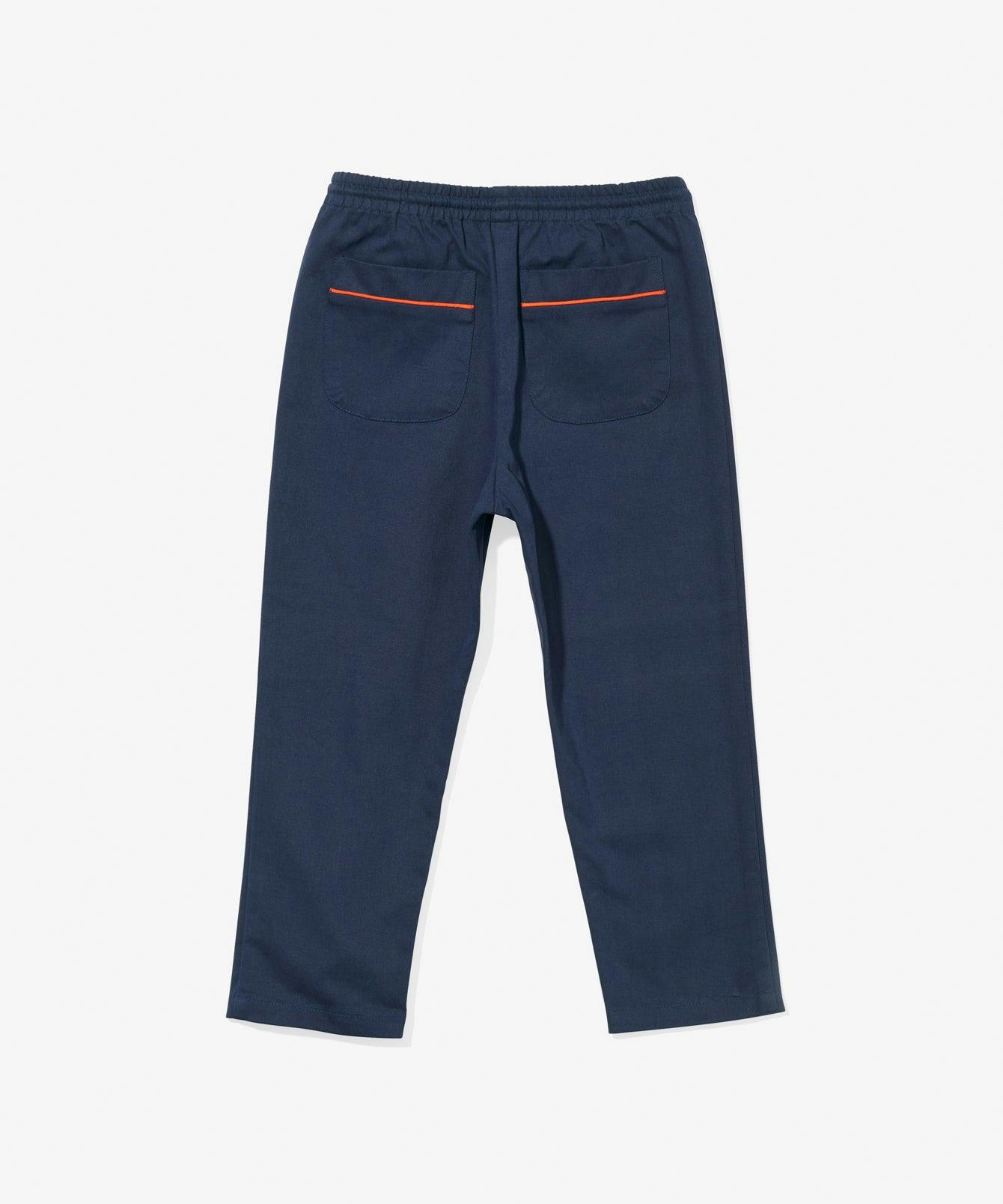 Bowie Pant, Navy with Red Drawcord