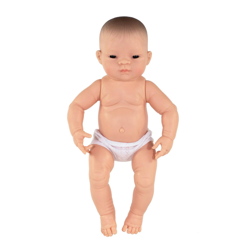 Newborn Baby Boy Doll - Asian - 15 3/4"