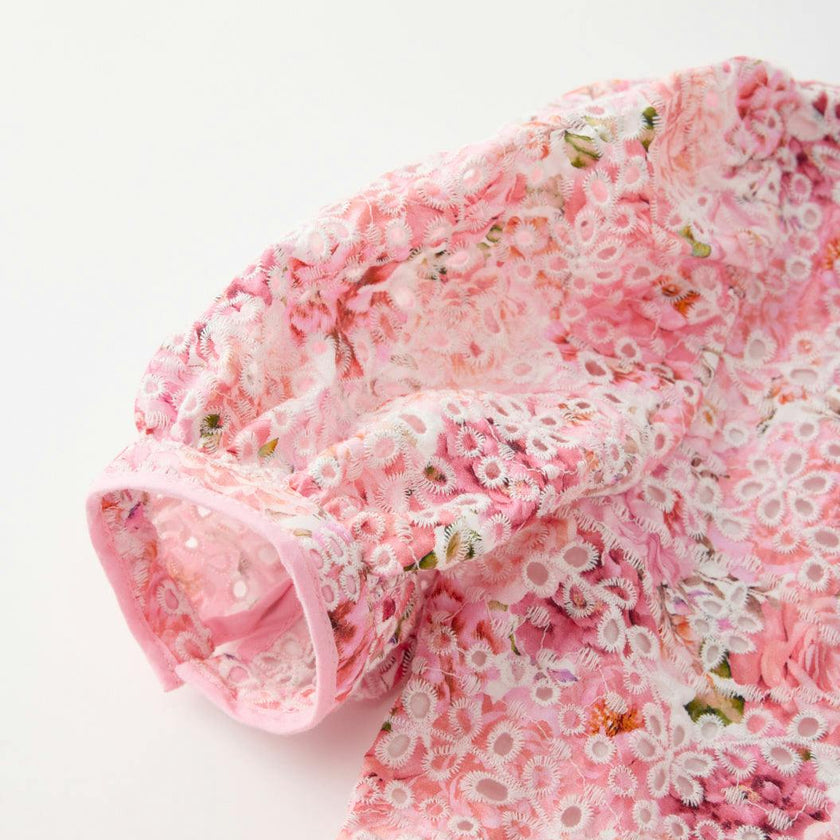 Julietta Cotton Embroidered Mini Dress