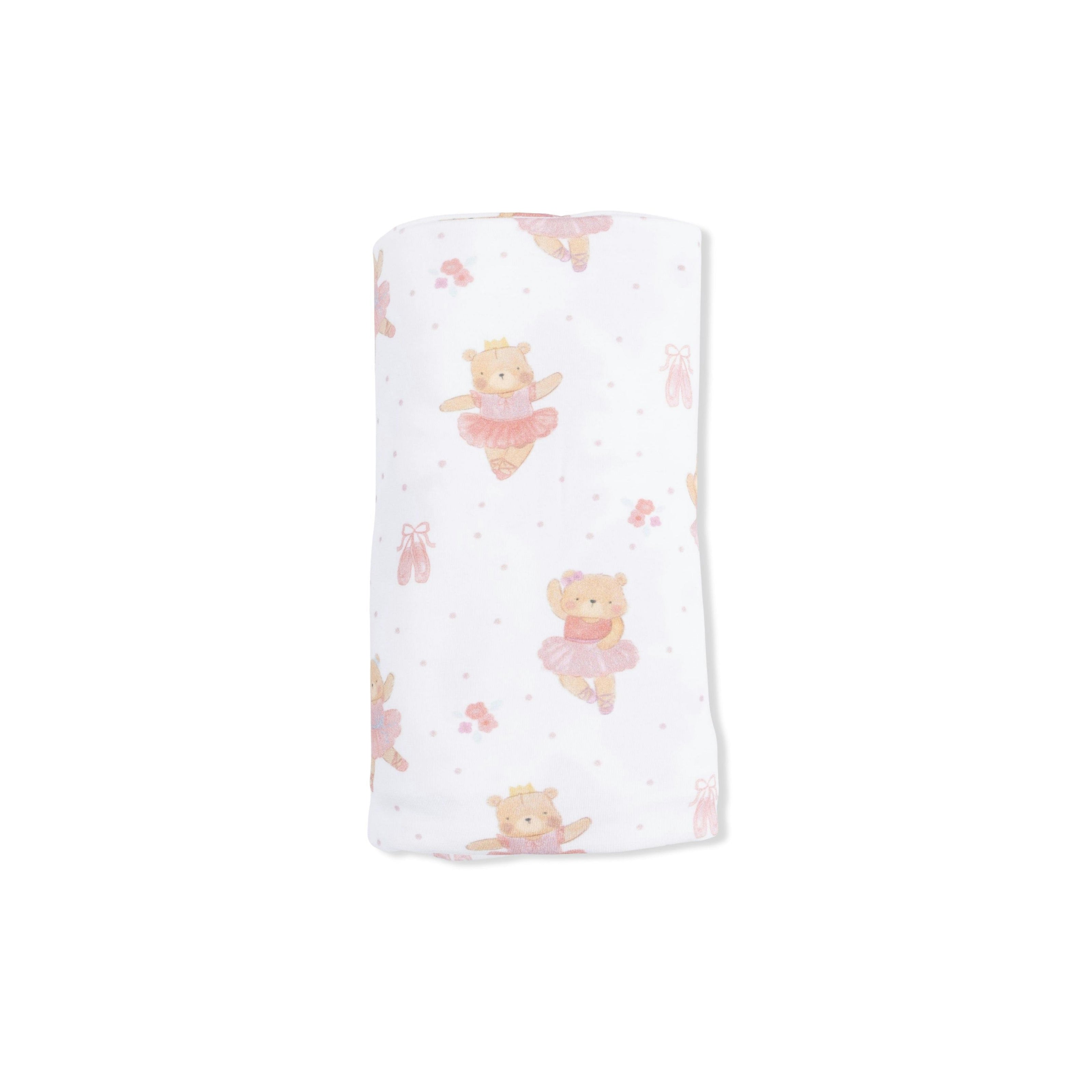 Teddy Bear Ballerina - Swaddle Blanket
