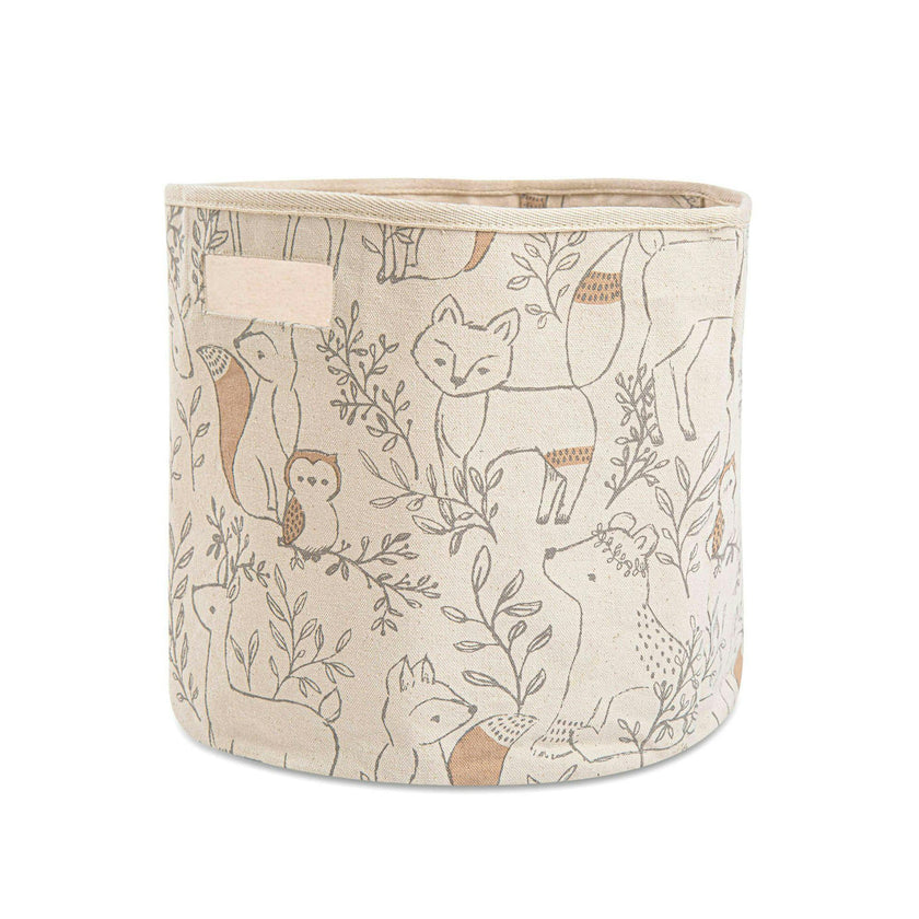 Ezra Woodland Canvas Storage Bin