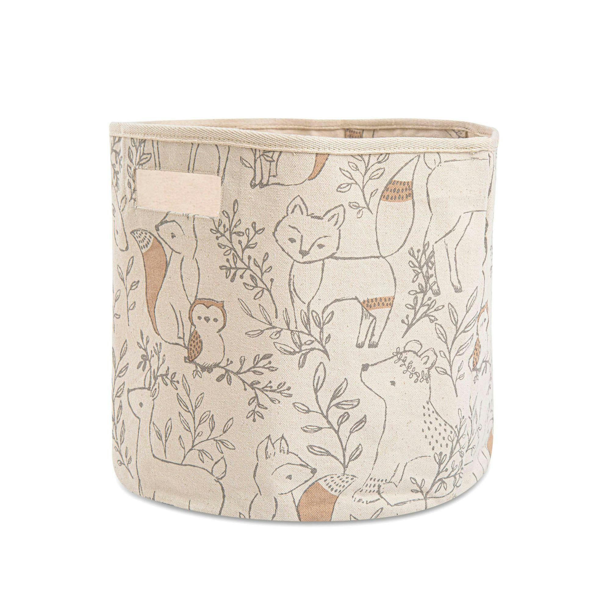 Ezra Woodland Canvas Storage Bin