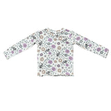 Lettuce Hem Tee Misty Rose Stripe