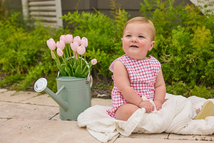 Louis Sunsuit - Red Windowpane