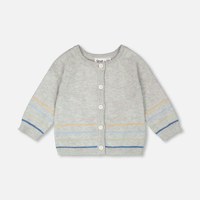 Cotton Knit Button Front Cardigan