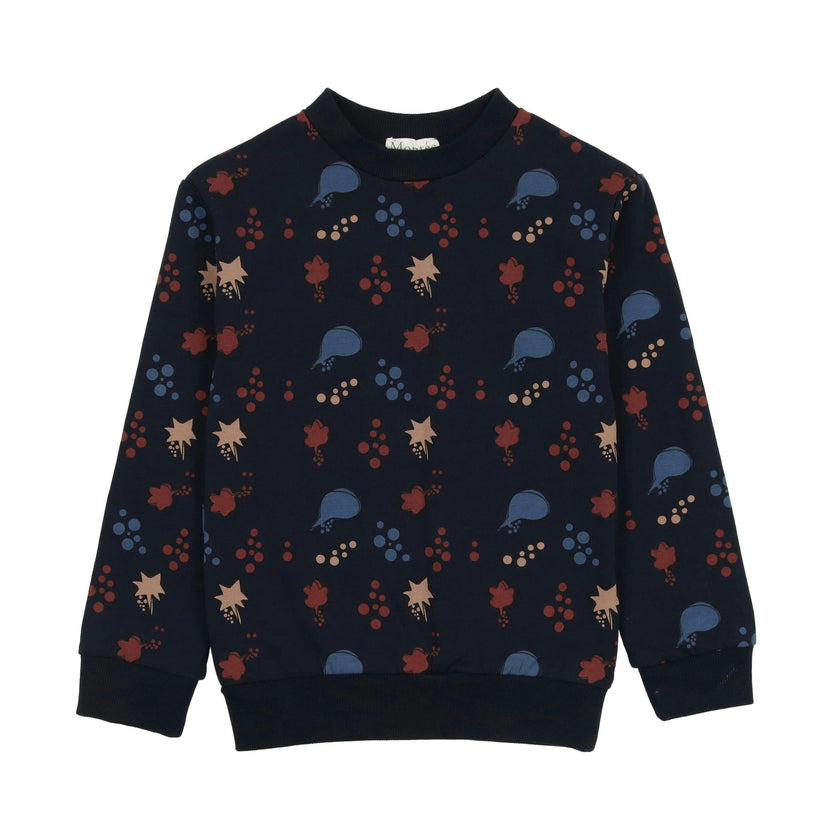 Girls Super Bubble Ribbed Crew Neck Sweater Top