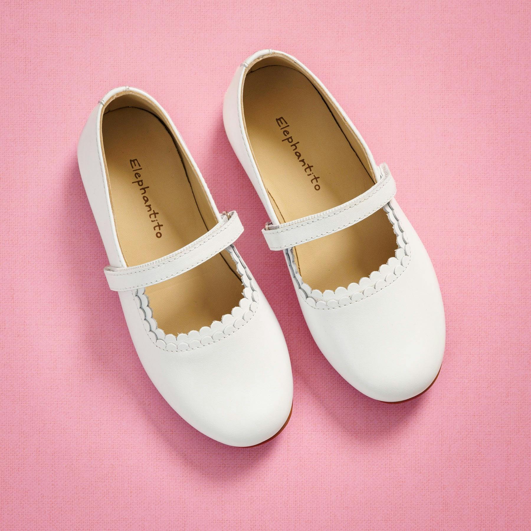 Aria Ballet Flat | White Leather