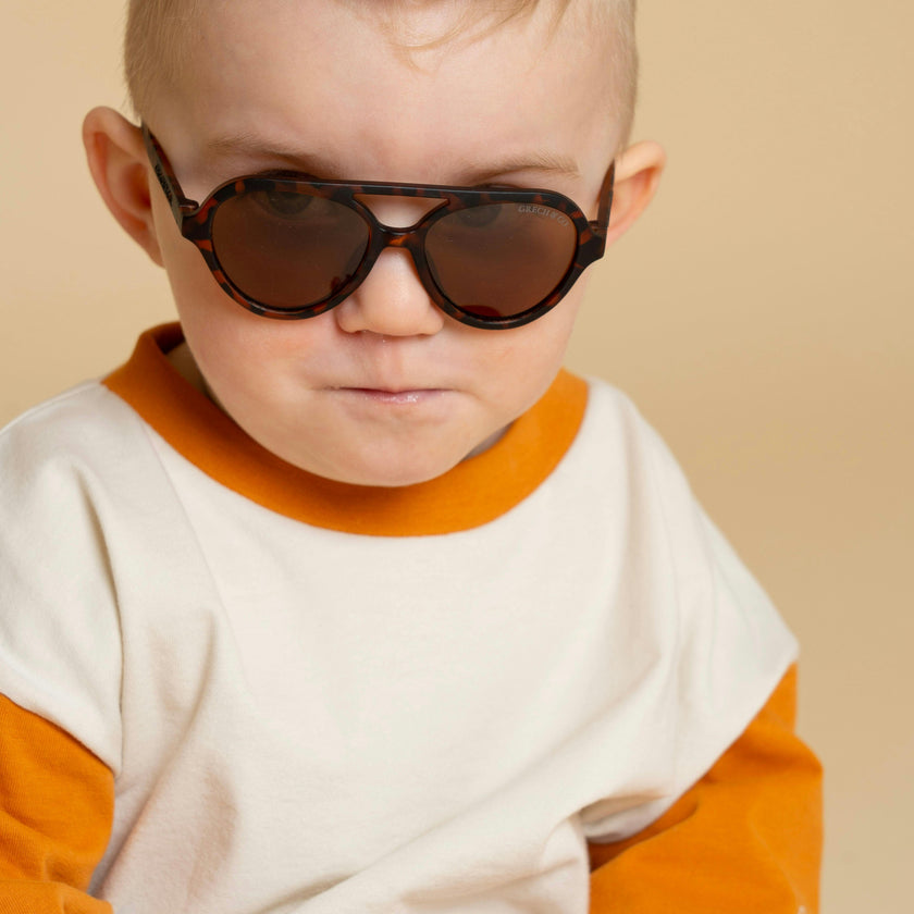 Aviator | Polarized Sunglasses | Baby | 0-2 Y | Tortoise
