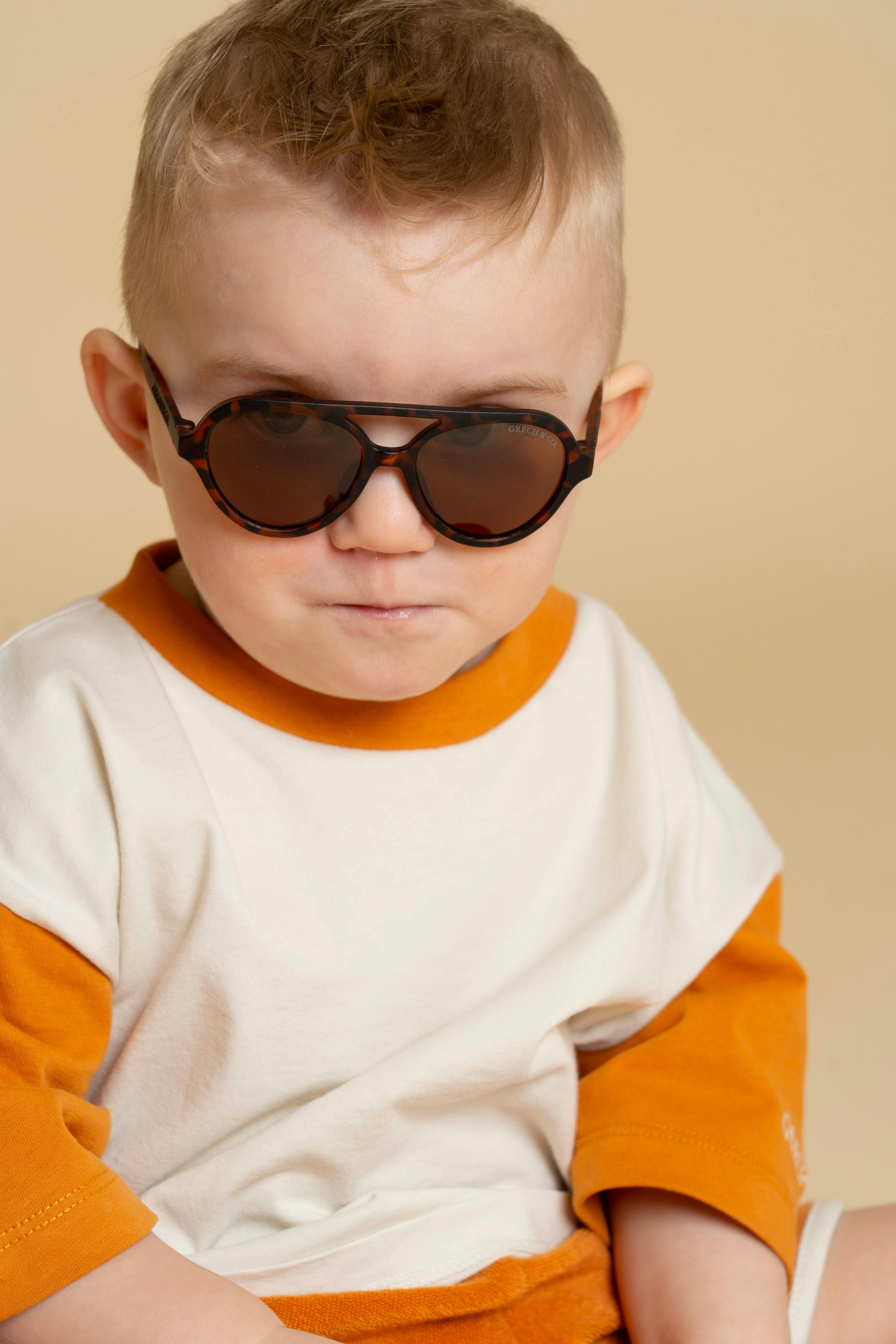 Aviator | Polarized Sunglasses | Baby | 0-2 Y | Tortoise