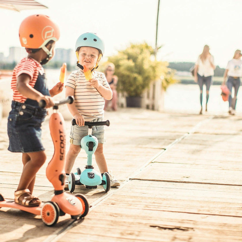 HighwayKick 1 Scooter and Ride On Toy Blueberry
