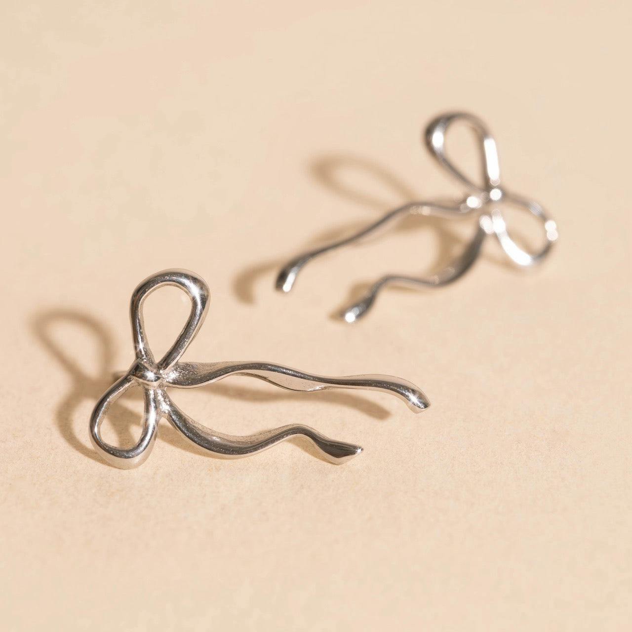 Dainty Bow Stud Earrings