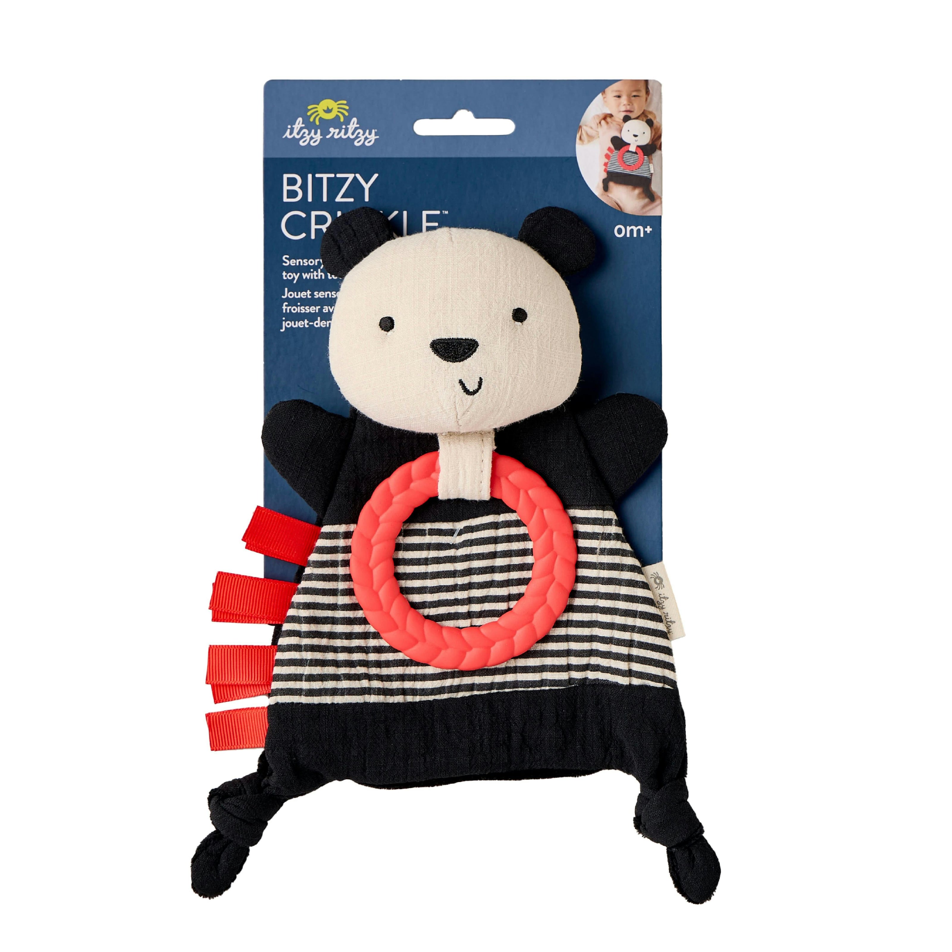 Bitzy Crinkle™ Sensory Crinkle Toy with Teether