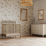 Winston 4-In-1 Convertible Mini Crib in Vintage Gold