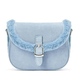 Shae Suede Crossbody Buckled Bag