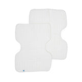 Cotton Muslin Burp Cloth 2 Pack - White