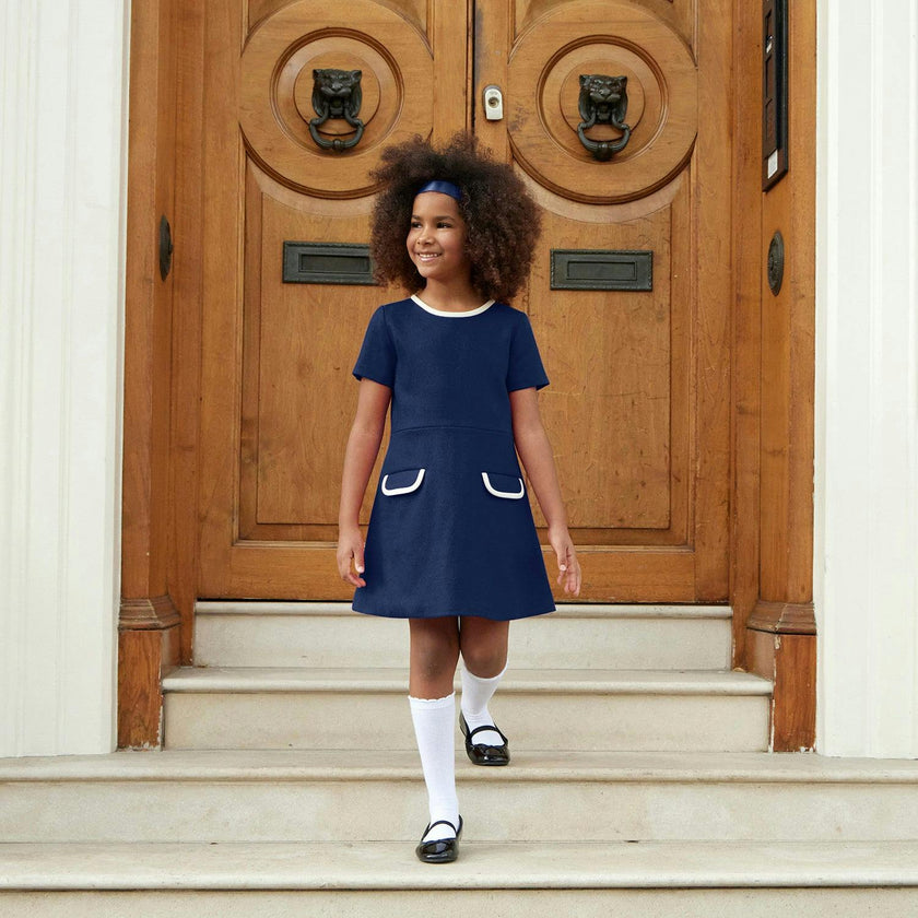 Kensington Dress - Nautical Blue