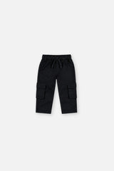Baby Twill Pants with Cargo Pockets Dark Blue