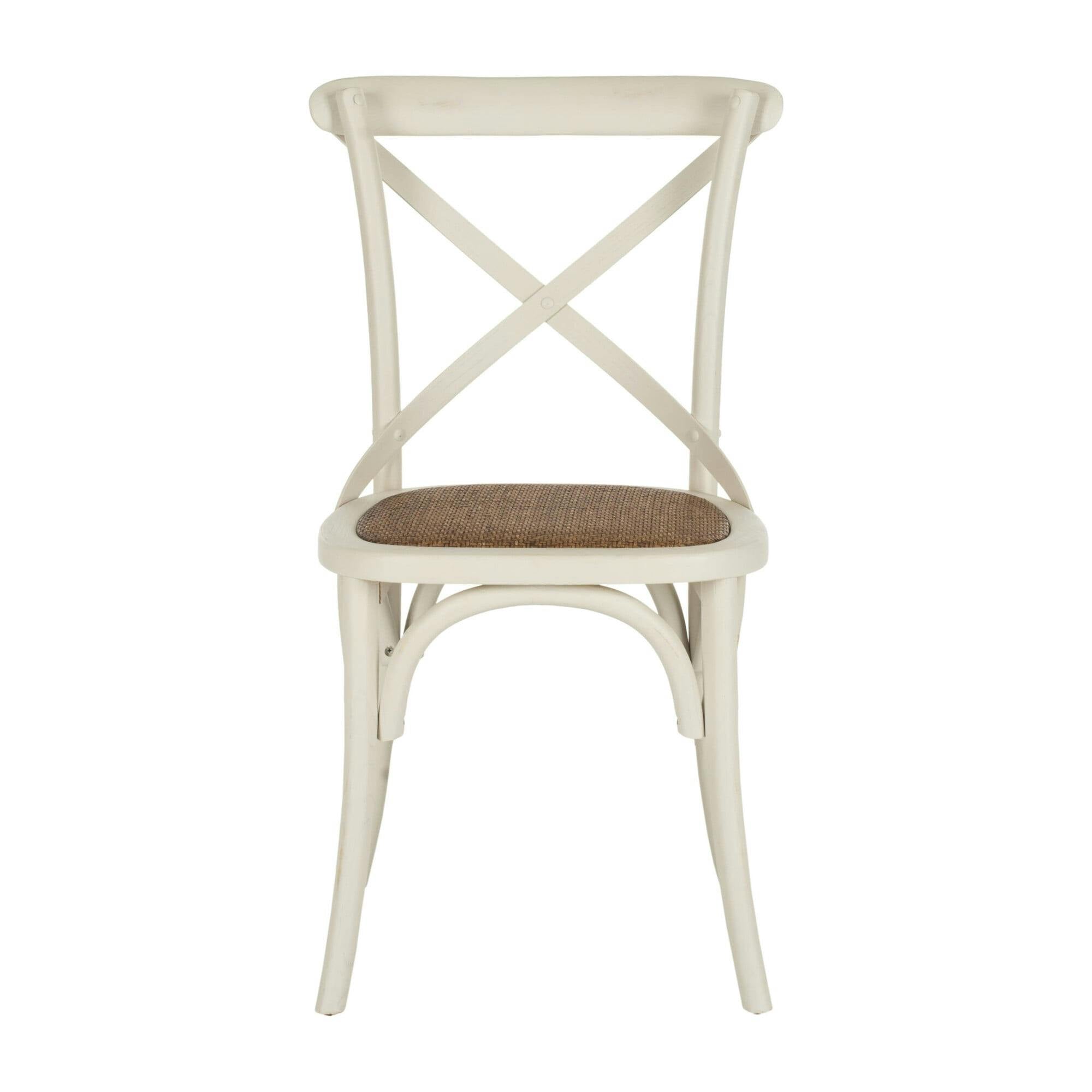 Set of 2 Franklin X Back Farmhouse Chairs