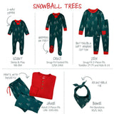 Matching Family Jammies Christmas Pajamas - Snowball Trees