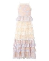 Tanya Lace Frill Maxi Dress