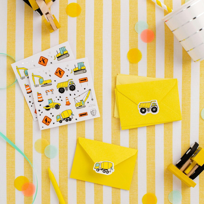 Under Construction Sticker Set